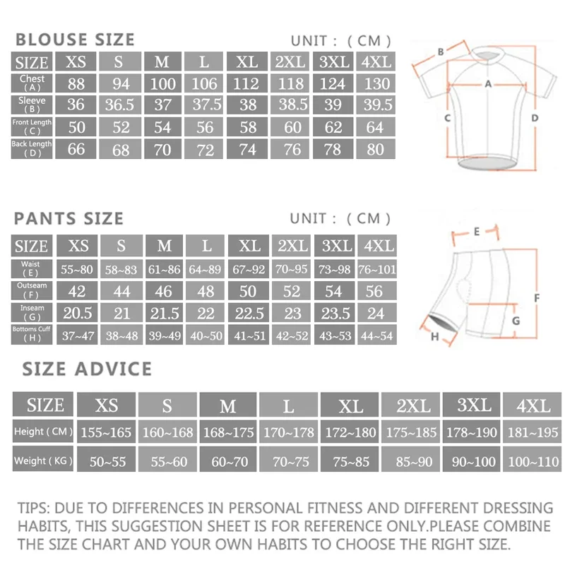 Conjunto de maillot de ciclism - Cycling Bib Shorts reseña y precio