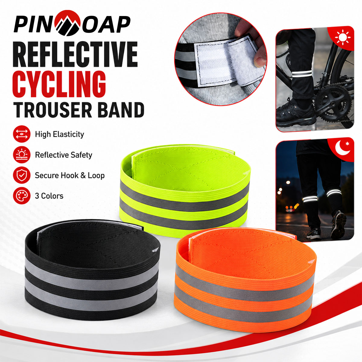 PINMOAP 1/2PCS Correa Reflecta - Cycling Gear Brands reseña y precio